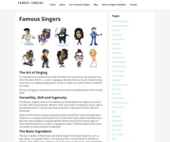 Famoussingers.org(Famous Singers) Screenshot