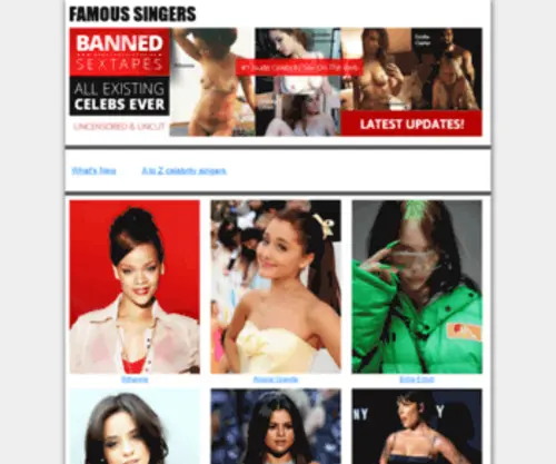 Famoussingers.top(Famous Singers) Screenshot
