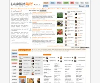 Famouswhy.ro(Enciclopedia Lucrurilor Faimoase) Screenshot
