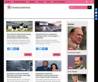 Famouswikis.com(Famous Wikis) Screenshot