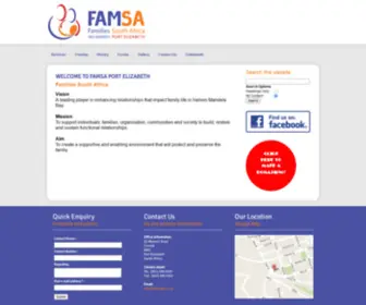 Famsape.co.za(FAMSA, Counselling, Port Elizabeth) Screenshot