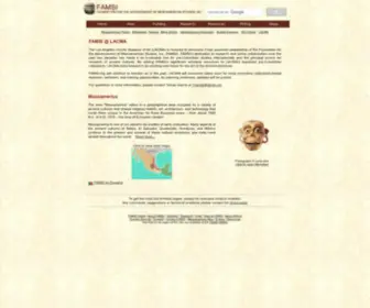 Famsi.org(Foundation for the Advancement of Mesoamerican Studies) Screenshot
