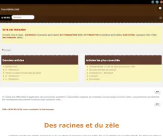 Fan-Genealogie.org(Généalogie) Screenshot