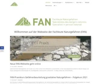 Fan-Info.ch(Fachleute Naturgefahren) Screenshot