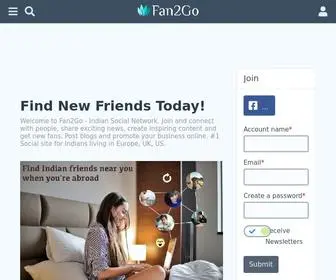 Fan2GO.com(Find New Friends Online) Screenshot