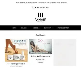 Fanaircosmetiques.com(NAILS ETC) Screenshot