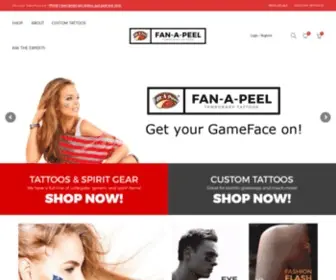 Fanapeel.com(Long Lasting Peel & Stick Temporary Tatoos) Screenshot