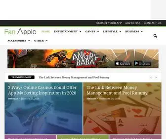 Fanappic.com(App review site) Screenshot
