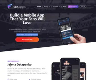 Fanapps.io(Mobile Apps That Sports Fans Love) Screenshot