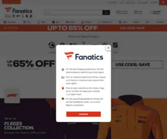 Fanatics-INTL.com(Fanatics Online Store) Screenshot