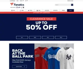 Fanatics.co.uk(Fanatics Online Store) Screenshot
