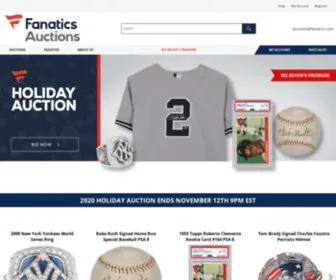 Fanaticsauctions.com(Fanatics Auctions) Screenshot