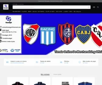 Fanatigol.com.ar(FANATIGOL Merchandising Oficial De Fútbol) Screenshot