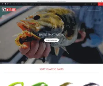 Fanatikbaits.com(The Best Soft Plastic Baits and Tackle for The Best Price) Screenshot