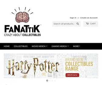 Fanattik.co.uk(Crazy about collectibles) Screenshot