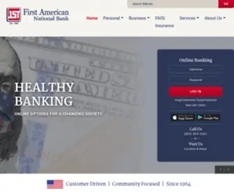 Fanb.bank(First American National Bank) Screenshot