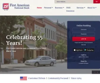 Fanb24-7.net(First American National Bank) Screenshot