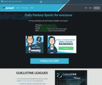 Fanball.com(Play Fair and Win More Daily Fantasy Football with Fanball. Enjoy Daily Contests) Screenshot