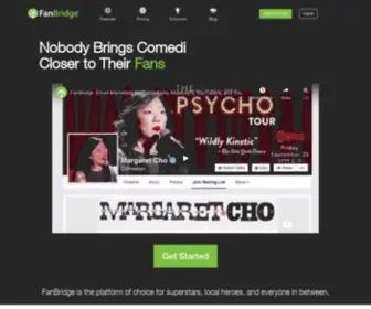 Fanbridge.com(Email Marketing for Musicians) Screenshot