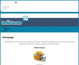 Fanbrowser.com(Social Browsing) Screenshot