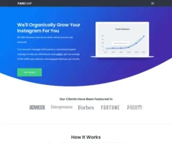 Fanbump.co(The Safest and Fastest Organic Instagram Growth Service) Screenshot