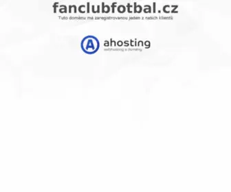 Fanclubfotbal.cz(Vítej) Screenshot