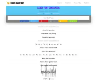 Fancycrazytext.com(Cool Fancy font generator) Screenshot