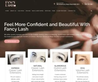 Fancylash.net(Best Eyelash Extensions Sydney & Potts Point) Screenshot