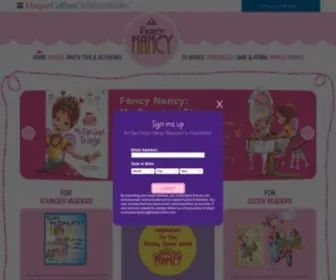 Fancynancyworld.com(Fancy Nancy Books) Screenshot
