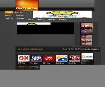 Fancystreems.com(Live Tv Channels Free Online Streaming) Screenshot
