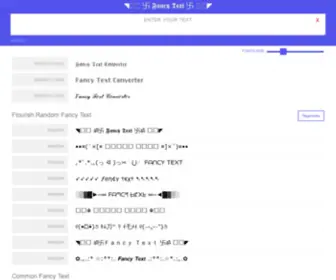 Fancytextconverter.com(Fancy Text Generator) Screenshot
