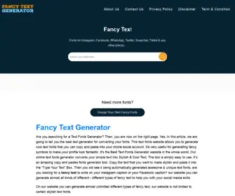 Fancytextgenerator.io(Cool Font Generator) Screenshot