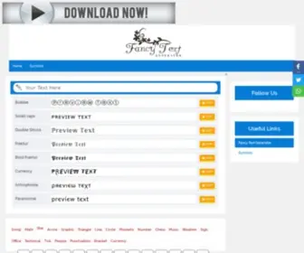 Fancytextgenerator.org(Fancy Text Generator) Screenshot