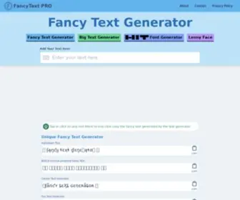 Fancytextpro.com(Fancy Text Generator ⚡) Screenshot