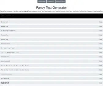 FancytextWorld.com(Fancy text generator) Screenshot