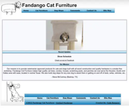 Fandangocatfurniture.com(Fandango Cat Furniture) Screenshot