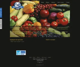 Fandbfruit.com(F & B Fruit and Produce) Screenshot