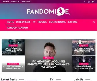 Fandomize.com(Home) Screenshot