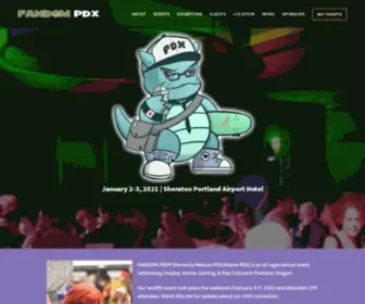 Fandompdx.com(Fandom PDX®) Screenshot