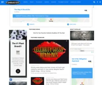 Fandustry.com(Celebrity & Entertainment News Headlines Vote for The Best) Screenshot