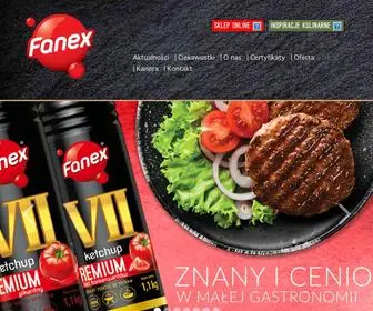 Fanex.pl(Producent sosów i przypraw dla gastronomii) Screenshot