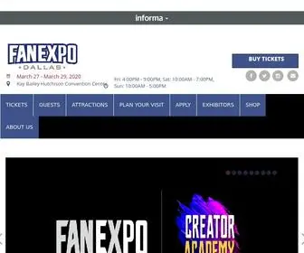 Fanexpodallas.com(FAN EXPO Dallas) Screenshot