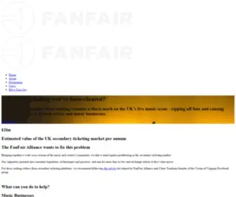 Fanfairalliance.org(FanFair Alliance) Screenshot