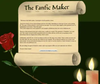 Fanficmaker.com(The Fanfic Maker) Screenshot