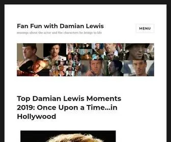 Fanfunwithdamianlewis.com(Musings about the actor and the characters he brings to life) Screenshot