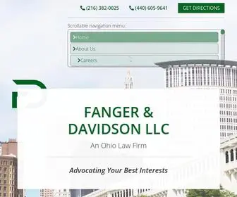 Fangerlaw.com(Fanger & Davidson LLC) Screenshot