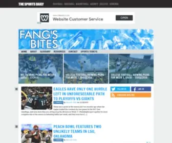 Fangsbites.com(A Sports Media Blog) Screenshot