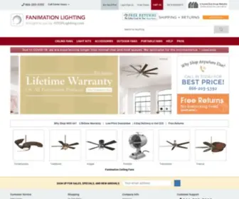 Fanimationlighting.com(Fanimation Ceiling Fans) Screenshot