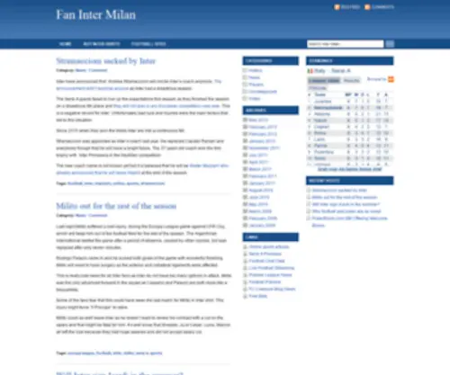 Fanintermilan.com(Inter Milan Articles and News) Screenshot