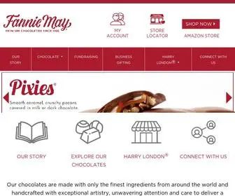 Fanniemay.com(Premium Gourmet Chocolates & Gift Baskets from Fannie May) Screenshot